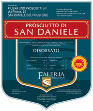 Etichetta Prosciutto San Daniele | Faleria