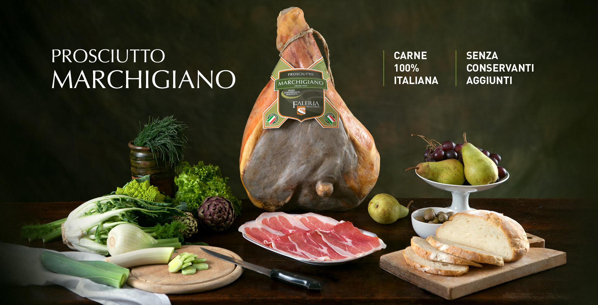 prosciutto crudo marchigiano prosciuttificio faleria