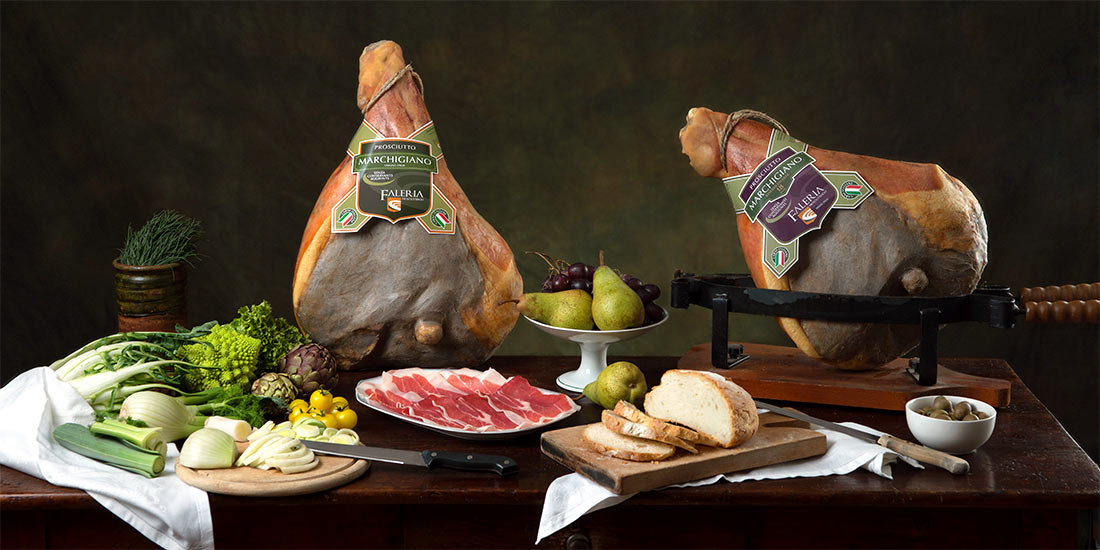 prosciutti crudi Faleria - linea Prosciutto Marchigiano